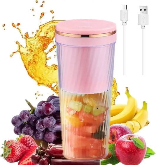 Portable Milkshake and Smoothie Blender 10 Blades Powerful Juice Jug with USB Rechargeable for Home, Office, Sports, Outdoor.