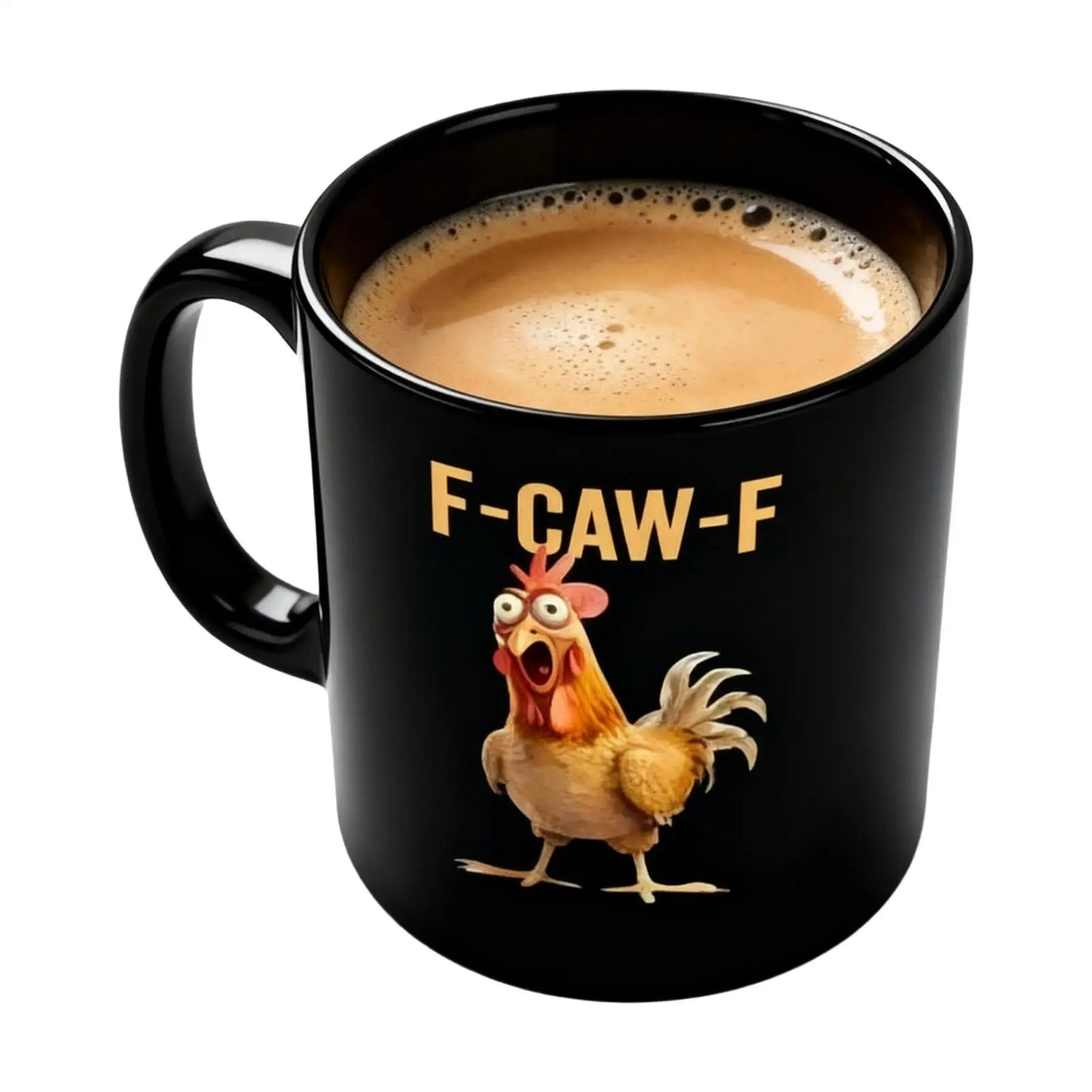 coffee mug F-Caw-F Funny Chicken Coffee Cup Ceramic Breakfast Cup Novelty Rooster Coffee Mug Milk Cup Afternoon Tea Teacup
