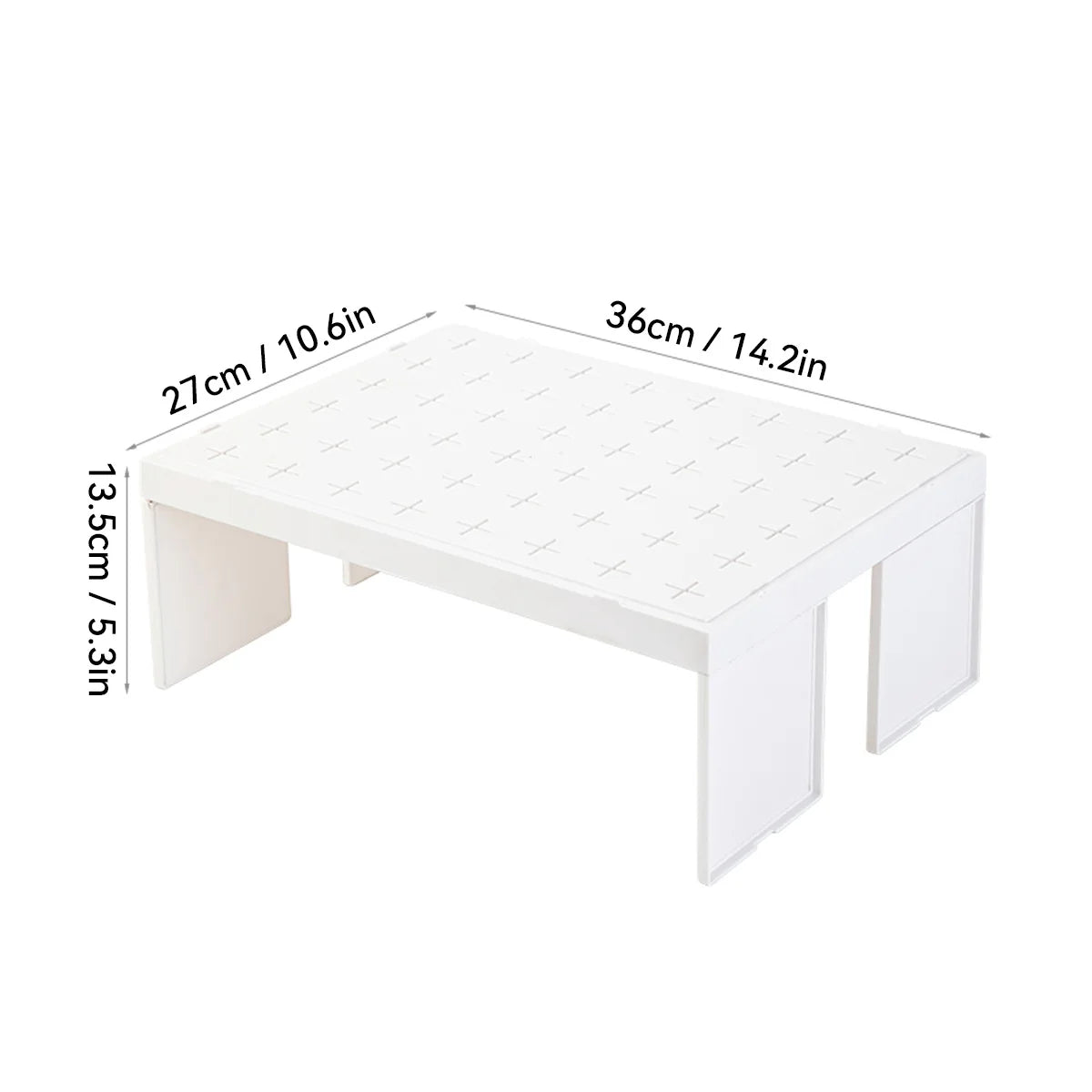 Kitchen Cabinet Organizer Multifunctional Stackable Refrigerator Plastic Storage Rack Dishes Cup Holder Space-Saving Shelf