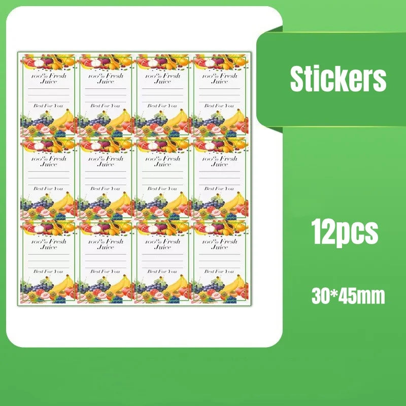 16oz Leak-Proof Reusable Plastic Juice Bottles with Tamper-Resistant Black Lids - Perfect for Smoothies, Drinks Tea Dispensing