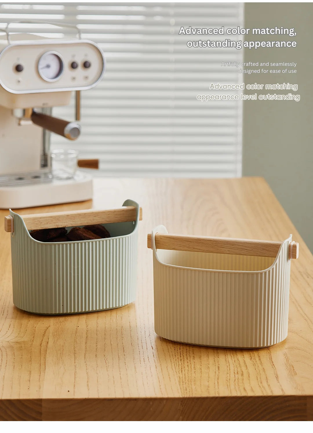 Coffee Grind Knock Box Bar Coffee Utensils Espresso Dump Bin for Barista Restaurant Coffee Shop Bar Practical Tools