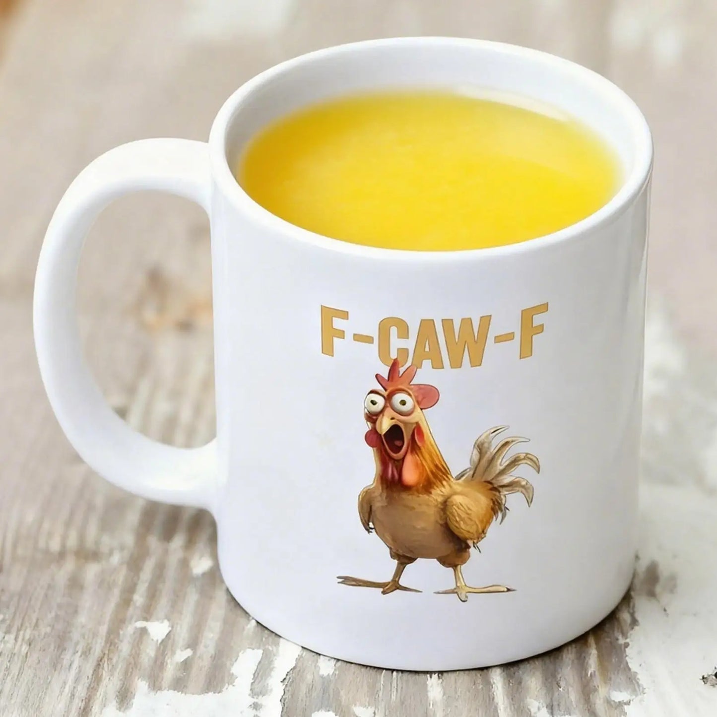 coffee mug F-Caw-F Funny Chicken Coffee Cup Ceramic Breakfast Cup Novelty Rooster Coffee Mug Milk Cup Afternoon Tea Teacup