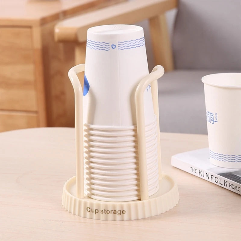 Kitchen Paper Cup Holder Disposables Cups Picker Multifunctional Desktop Cup Storage Rack Household Coffee Cup Holder for Home