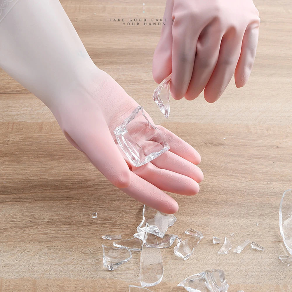 kitchen cleaning gloves must-haves cleaning supplies laundry gloves waterproof rubber latex dishwashing tools