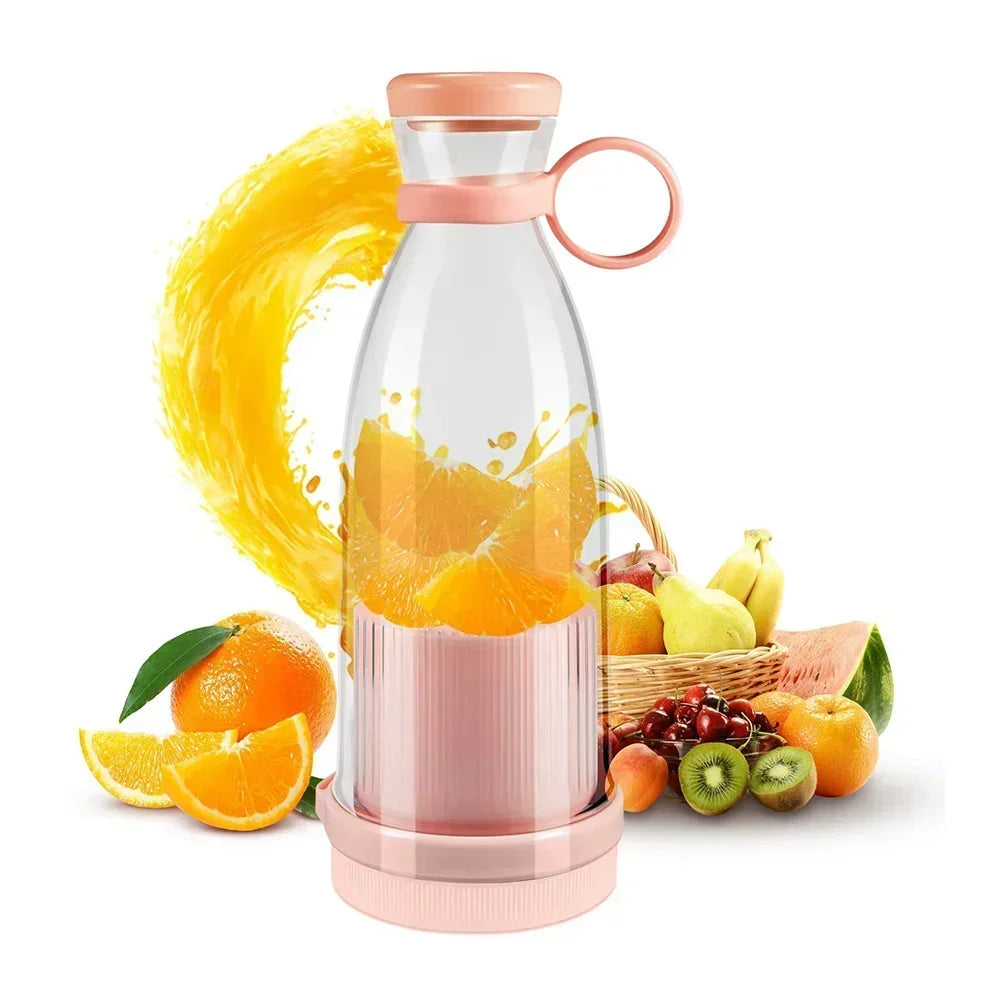Electric Juicer Rechargeable Fresh Fruit Juicer USB Portable Juice Cup Handheld Smoothie Machine Mini Juice Blender Kitchen