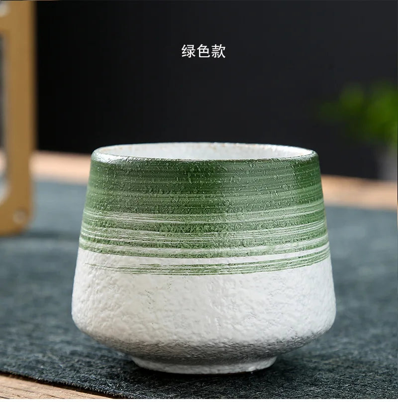 Ceramic Cup Vintage Coarse Pottery Coffee Cup Household drinking single cup cooking tea cups around the stove