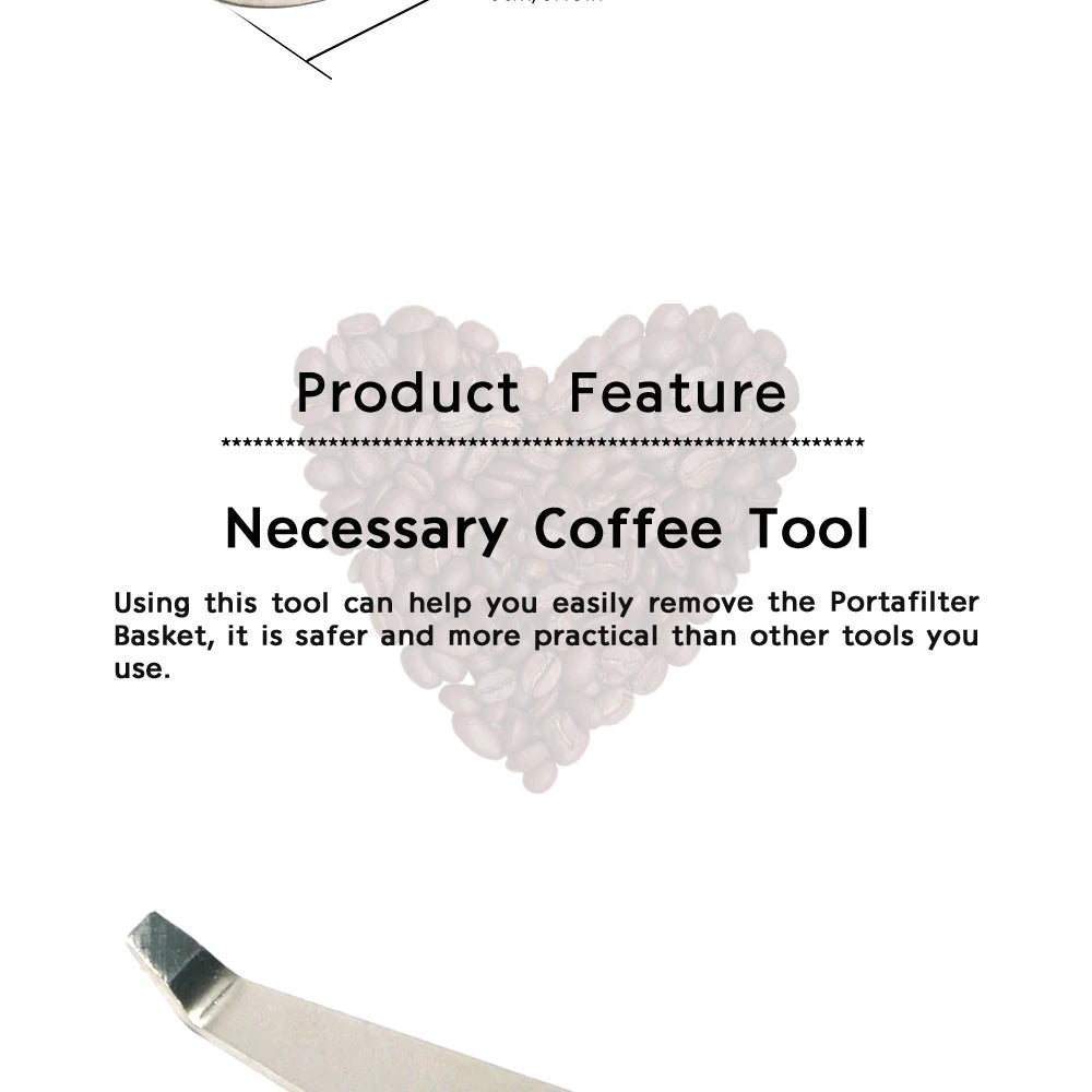 Coffee Powder Cup Disassembly Stainless Steel Durable Coffee Portafilter Remover Tool Espresso Machine Accessories