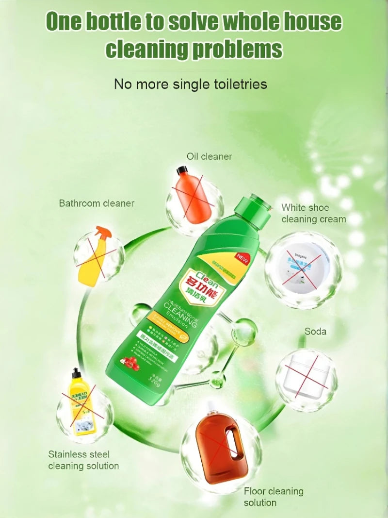 Kitchen MultiPurpose Cleaning Milk Lasting Powerful Scale Remover Cooking Utensils Pot Bottom Cleaner Heavy Oil Stain Remover