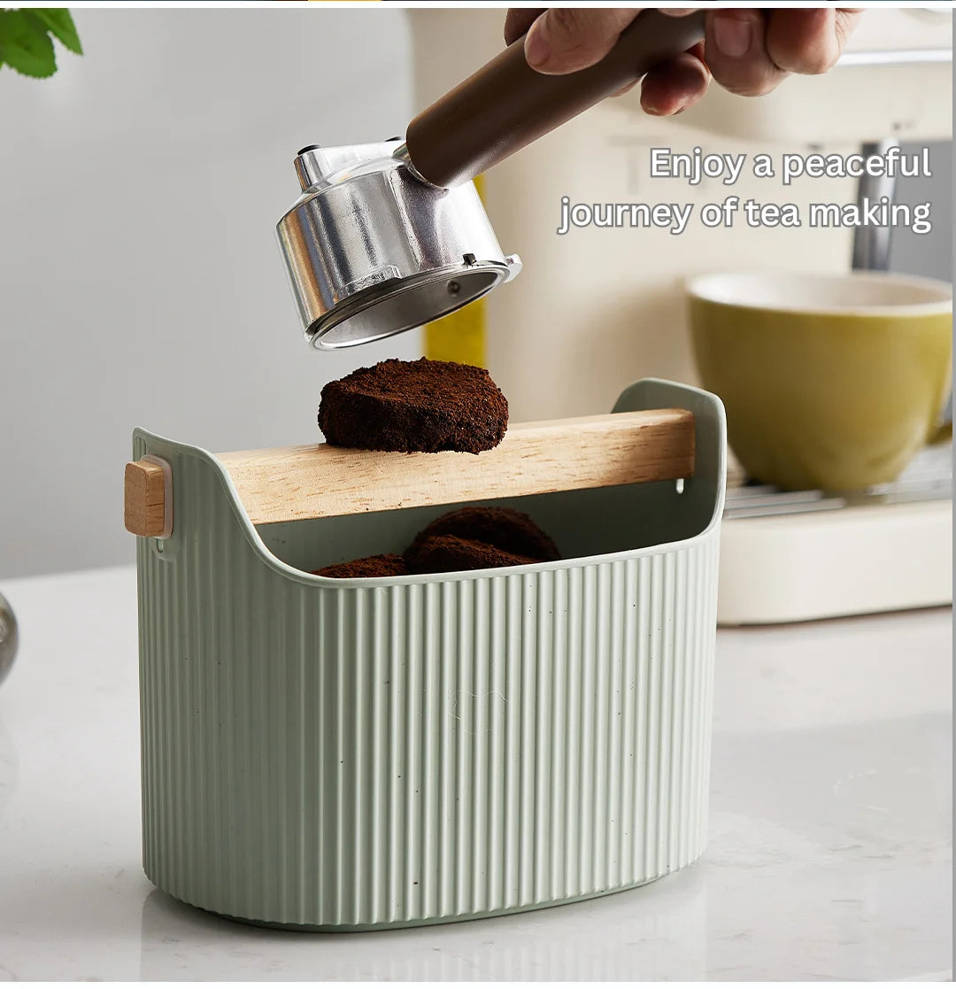 Coffee Grind Knock Box Bar Coffee Utensils Espresso Dump Bin for Barista Restaurant Coffee Shop Bar Practical Tools