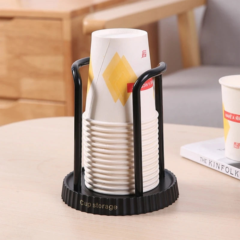 Kitchen Paper Cup Holder Disposables Cups Picker Multifunctional Desktop Cup Storage Rack Household Coffee Cup Holder for Home