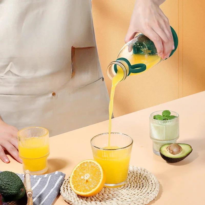 Electric Juicer Rechargeable Fresh Fruit Juicer USB Portable Juice Cup Handheld Smoothie Machine Mini Juice Blender Kitchen