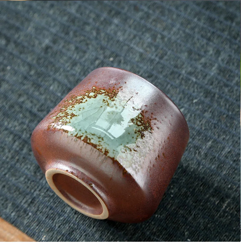 Ceramic Cup Vintage Coarse Pottery Coffee Cup Household drinking single cup cooking tea cups around the stove