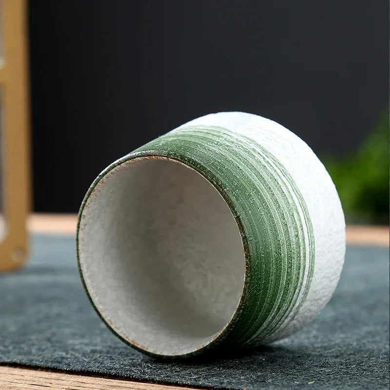 Ceramic Cup Vintage Coarse Pottery Coffee Cup Household drinking single cup cooking tea cups around the stove