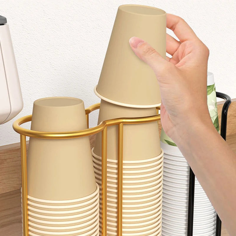 Kitchen Paper Cup Holder Picker Multifunctional Desktop Cup Storage Rack Household Coffee Cup Holder For Home Disposables Cups