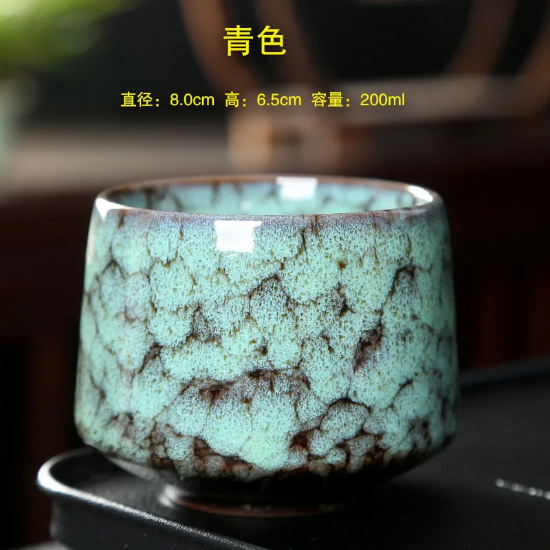 Ceramic Cup Vintage Coarse Pottery Coffee Cup Household drinking single cup cooking tea cups around the stove