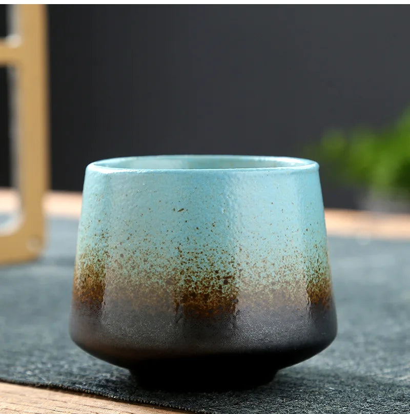 Ceramic Cup Vintage Coarse Pottery Coffee Cup Household drinking single cup cooking tea cups around the stove