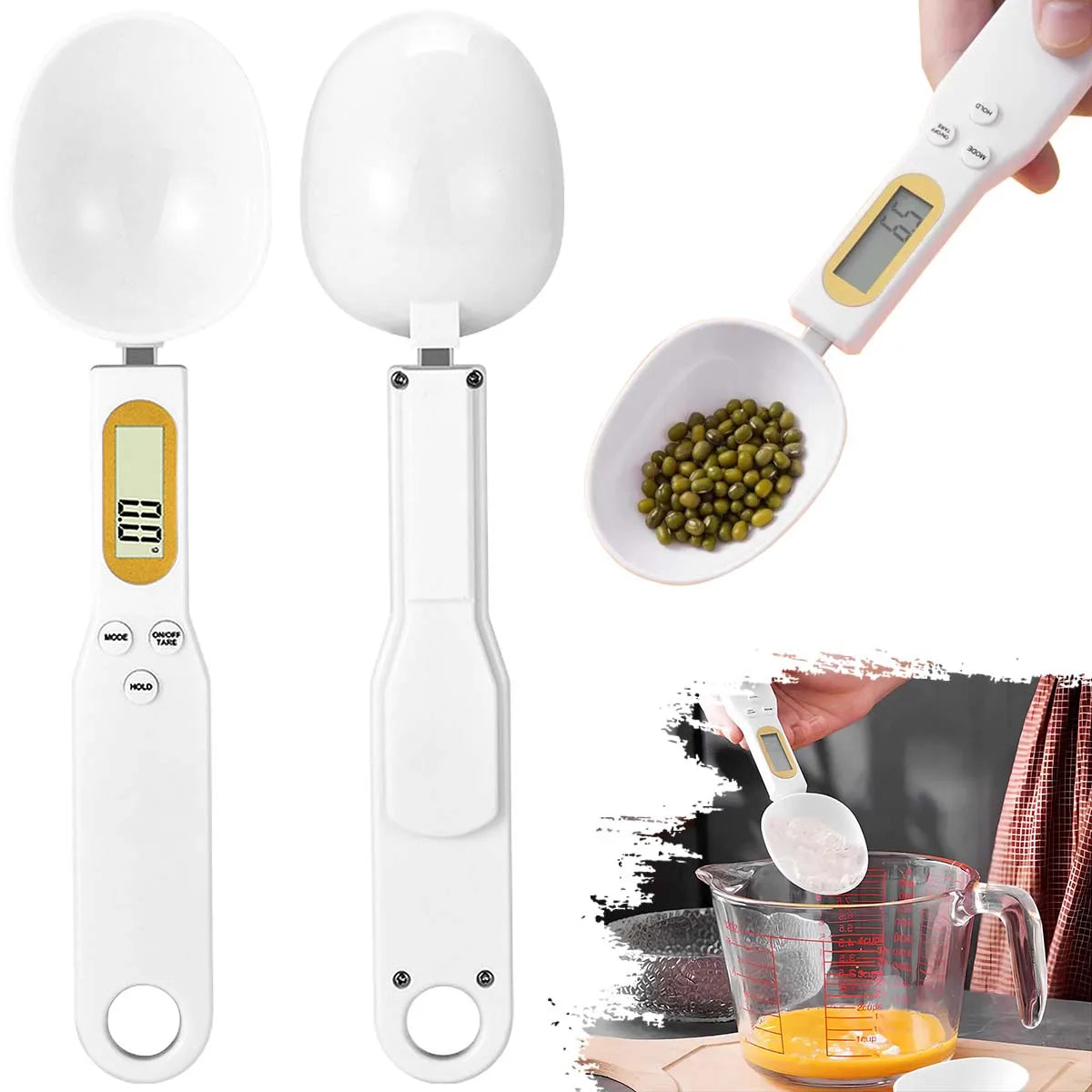 Electronic Spoon Scale, Household Small Electronic Scale, Kitchen Ingredient Food Scale, Cat Food Scale, Gram Scale