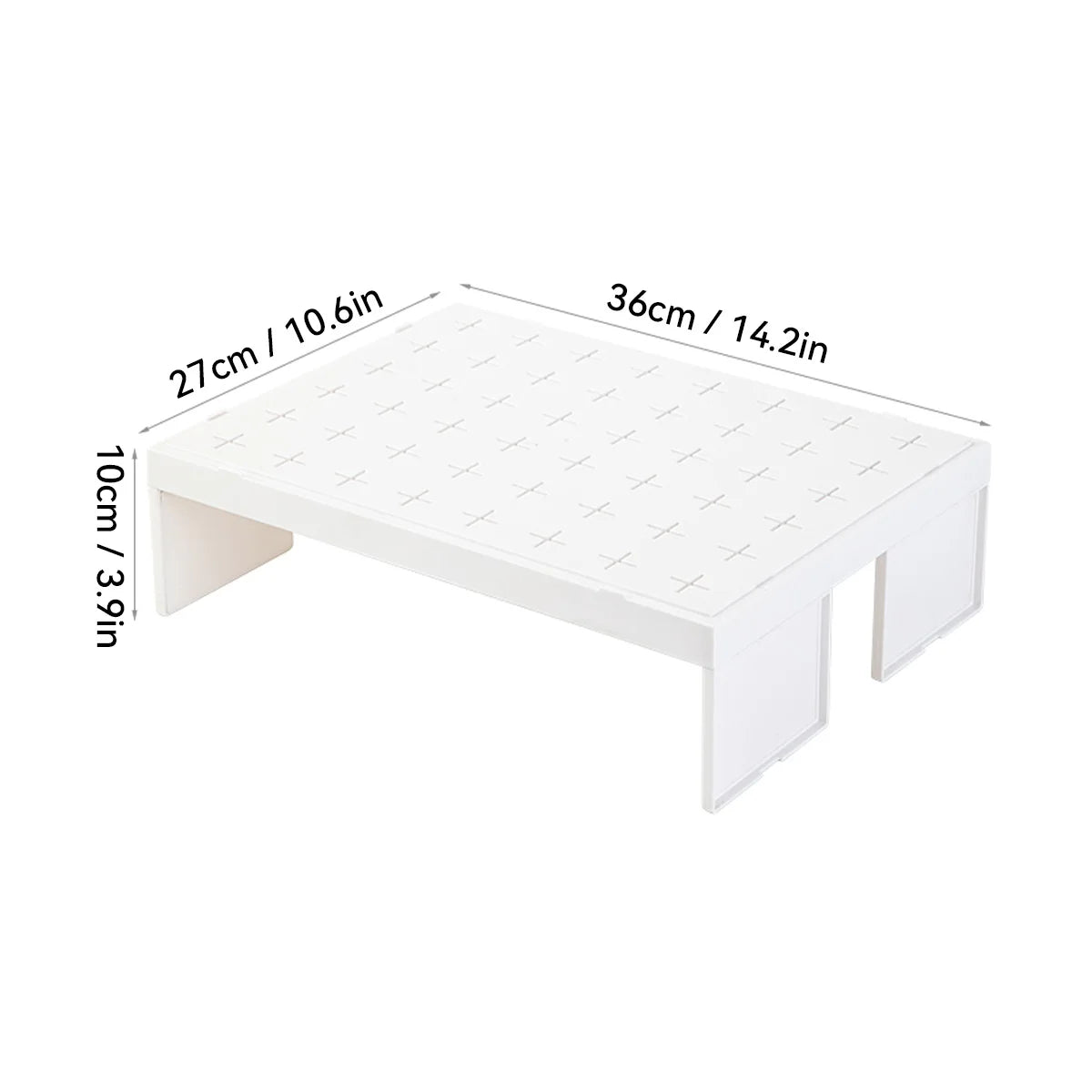 Kitchen Cabinet Organizer Multifunctional Stackable Refrigerator Plastic Storage Rack Dishes Cup Holder Space-Saving Shelf