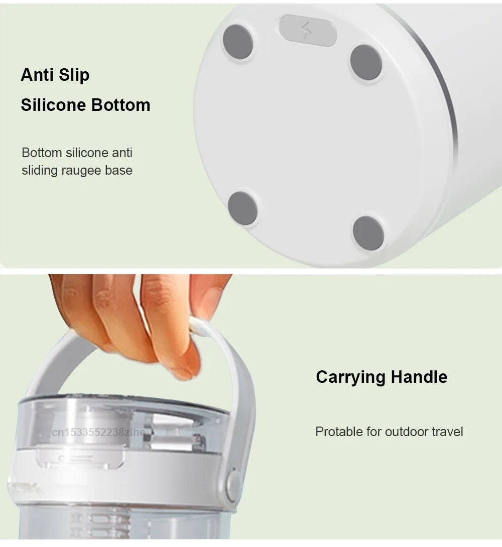 Portable Blender Cup Electric Juicer Blender 600ml Rechargeable Portable Juicer For Shakes and Smoothies Cordless Blender Cup