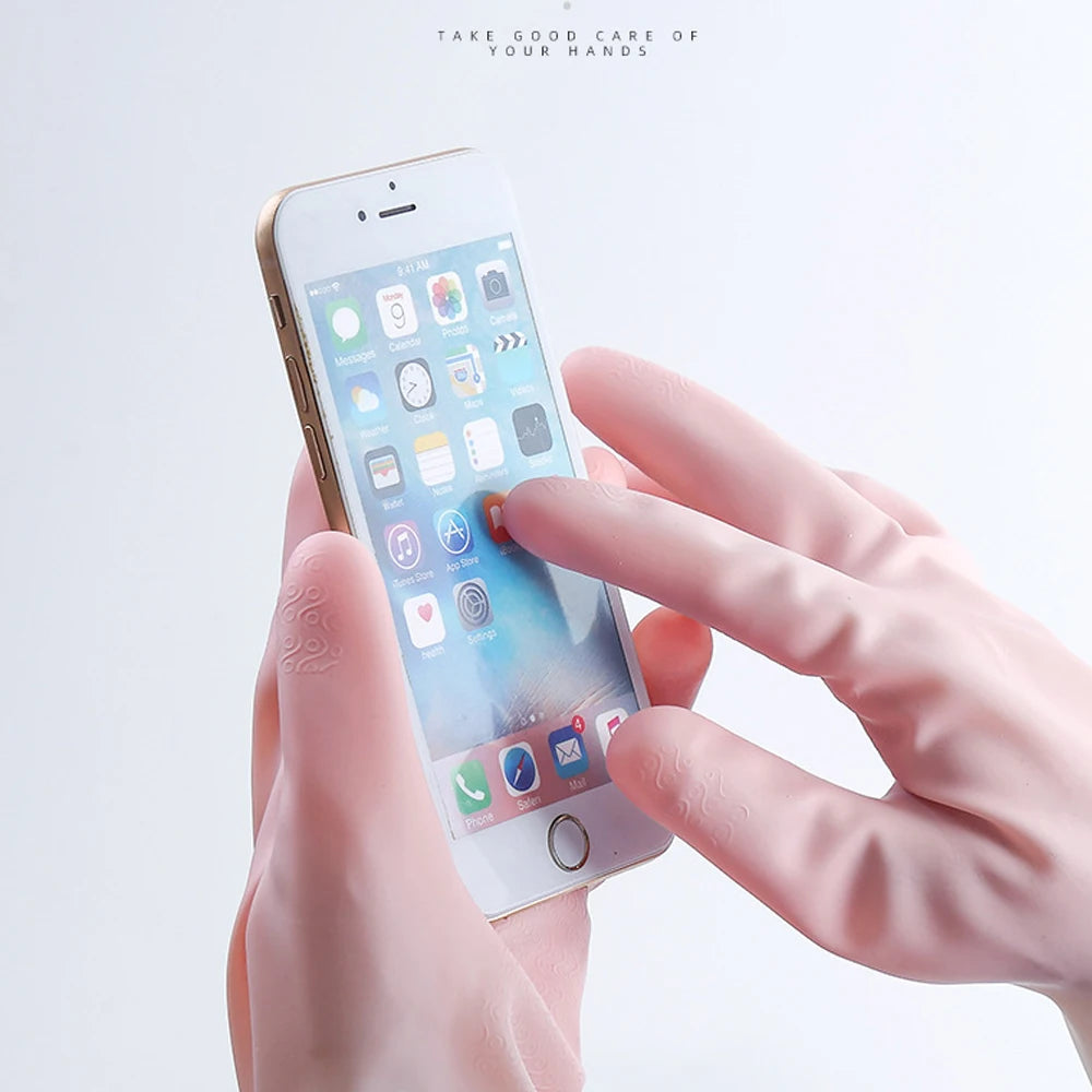 kitchen cleaning gloves must-haves cleaning supplies laundry gloves waterproof rubber latex dishwashing tools