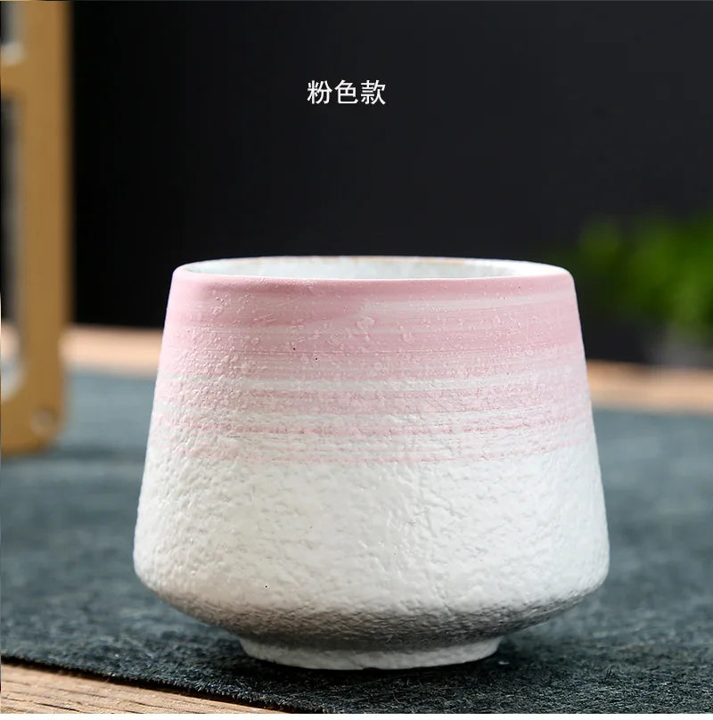 Ceramic Cup Vintage Coarse Pottery Coffee Cup Household drinking single cup cooking tea cups around the stove