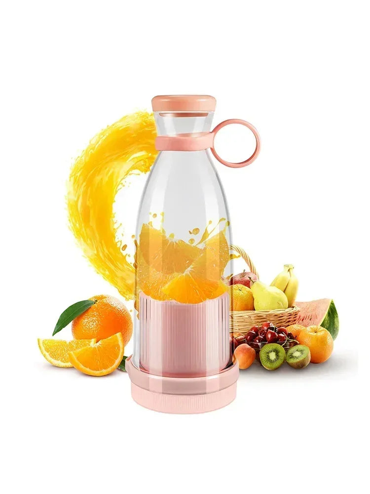 Electric Juicer Rechargeable Fresh Fruit Juicer USB Portable Juice Cup Handheld Smoothie Machine Mini Juice Blender Kitchen