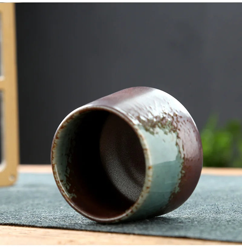 Ceramic Cup Vintage Coarse Pottery Coffee Cup Household drinking single cup cooking tea cups around the stove