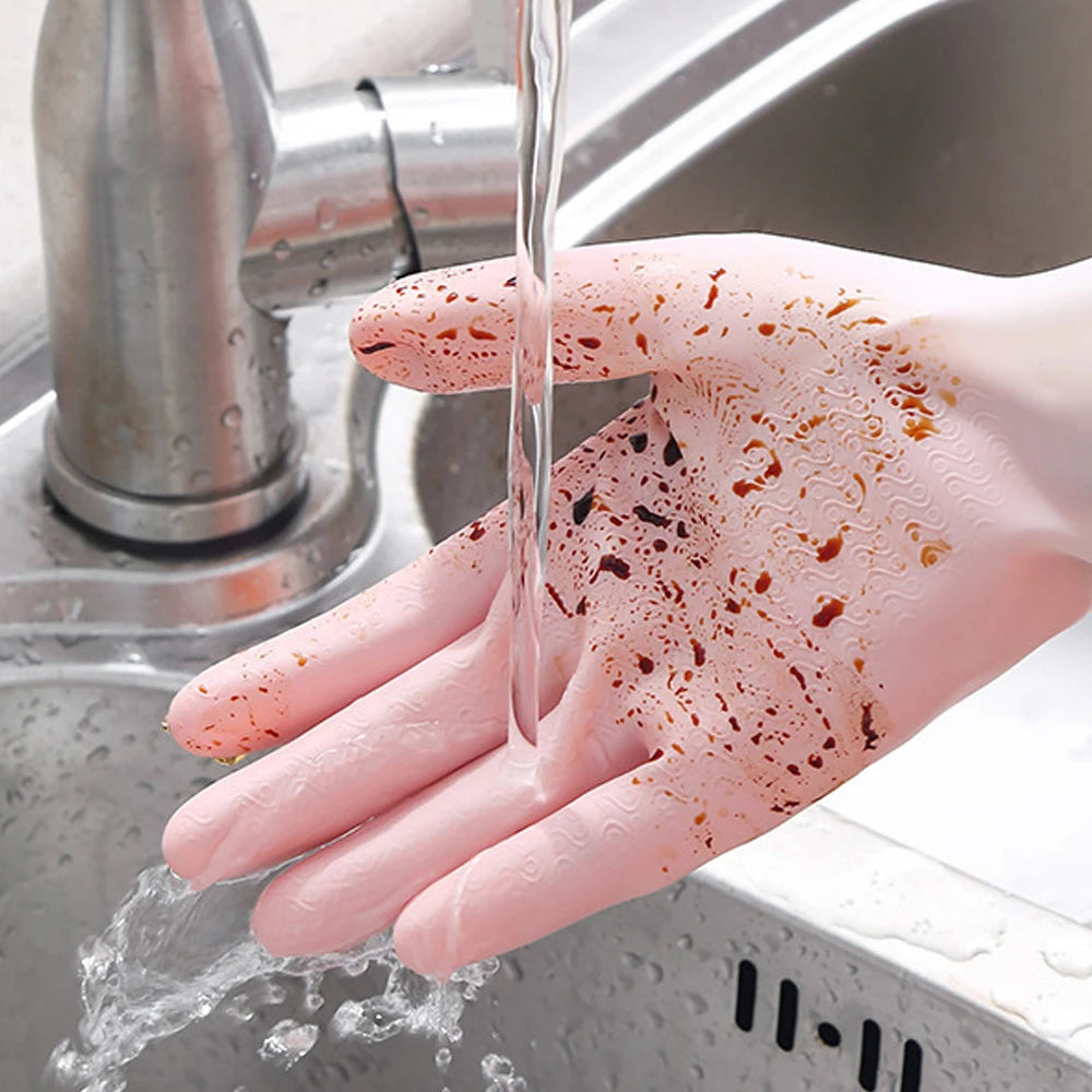 kitchen cleaning gloves must-haves cleaning supplies laundry gloves waterproof rubber latex dishwashing tools