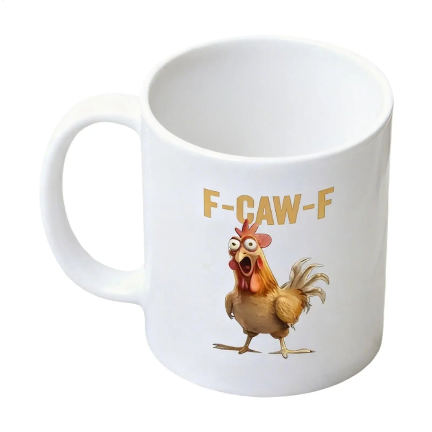 coffee mug F-Caw-F Funny Chicken Coffee Cup Ceramic Breakfast Cup Novelty Rooster Coffee Mug Milk Cup Afternoon Tea Teacup