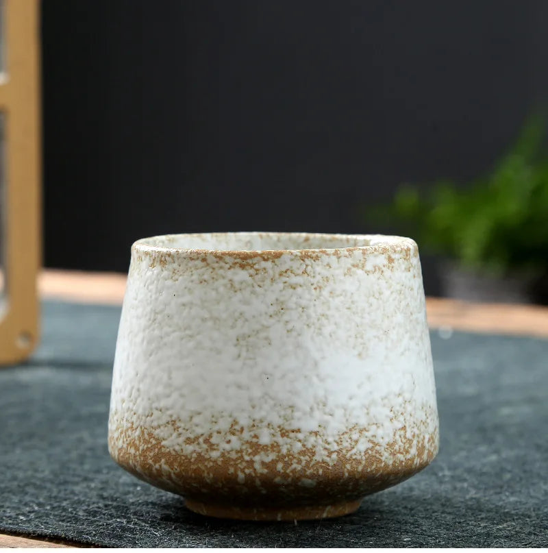Ceramic Cup Vintage Coarse Pottery Coffee Cup Household drinking single cup cooking tea cups around the stove
