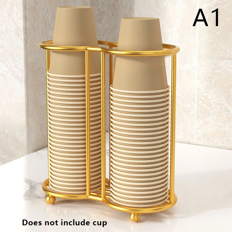 Kitchen Paper Cup Holder Picker Multifunctional Desktop Cup Storage Rack Household Coffee Cup Holder For Home Disposables Cups