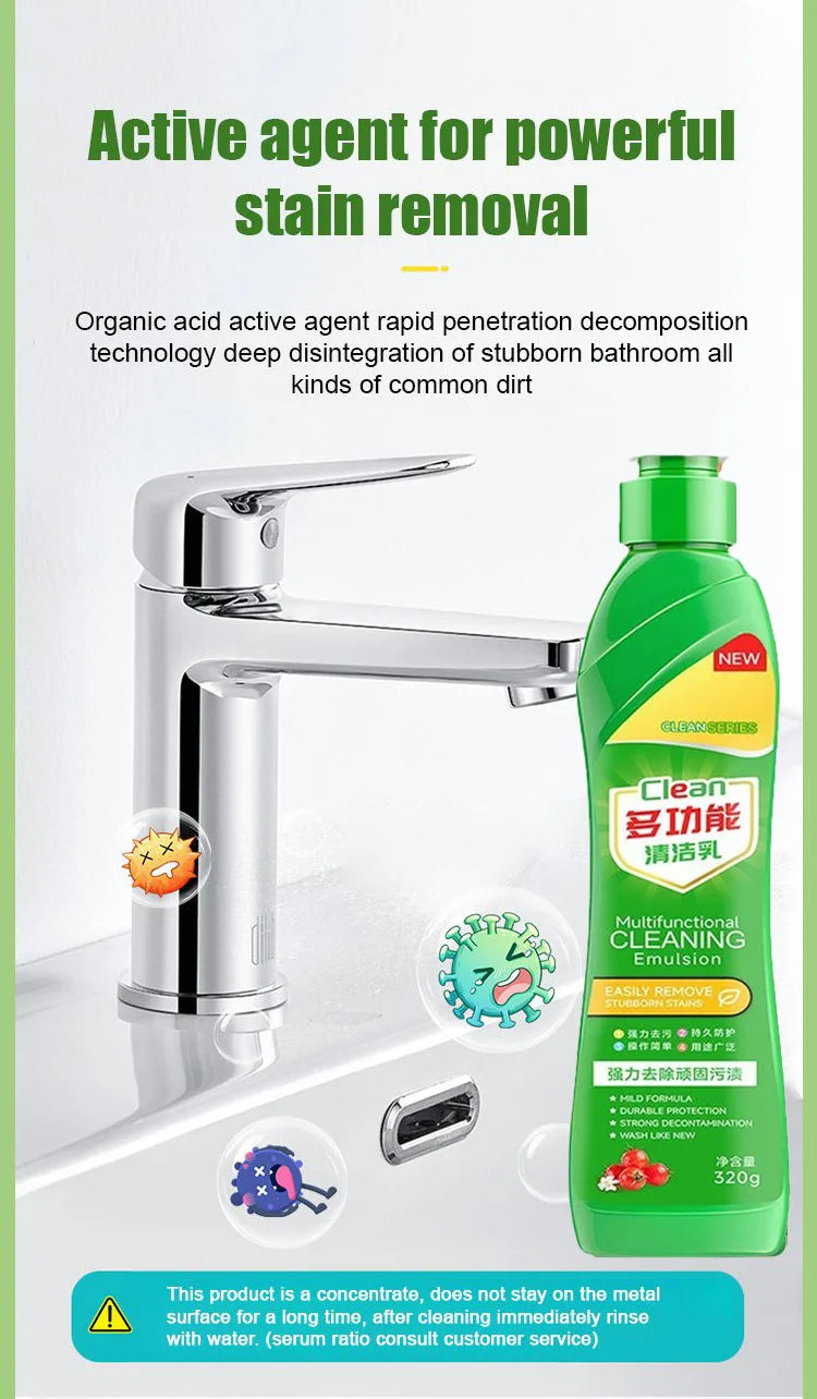 Kitchen MultiPurpose Cleaning Milk Lasting Powerful Scale Remover Cooking Utensils Pot Bottom Cleaner Heavy Oil Stain Remover